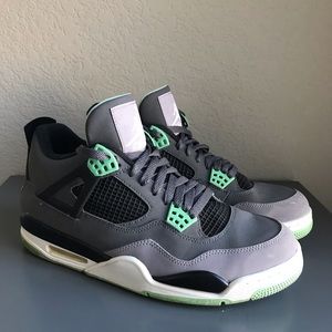Nike Air Jordan 4 Retro Mint Green Grey Sneakers
